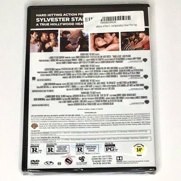 Sylvester Stallone 4 Movies Collection: DVD - PG 14A - New and Sealed - Picture 2 of 2